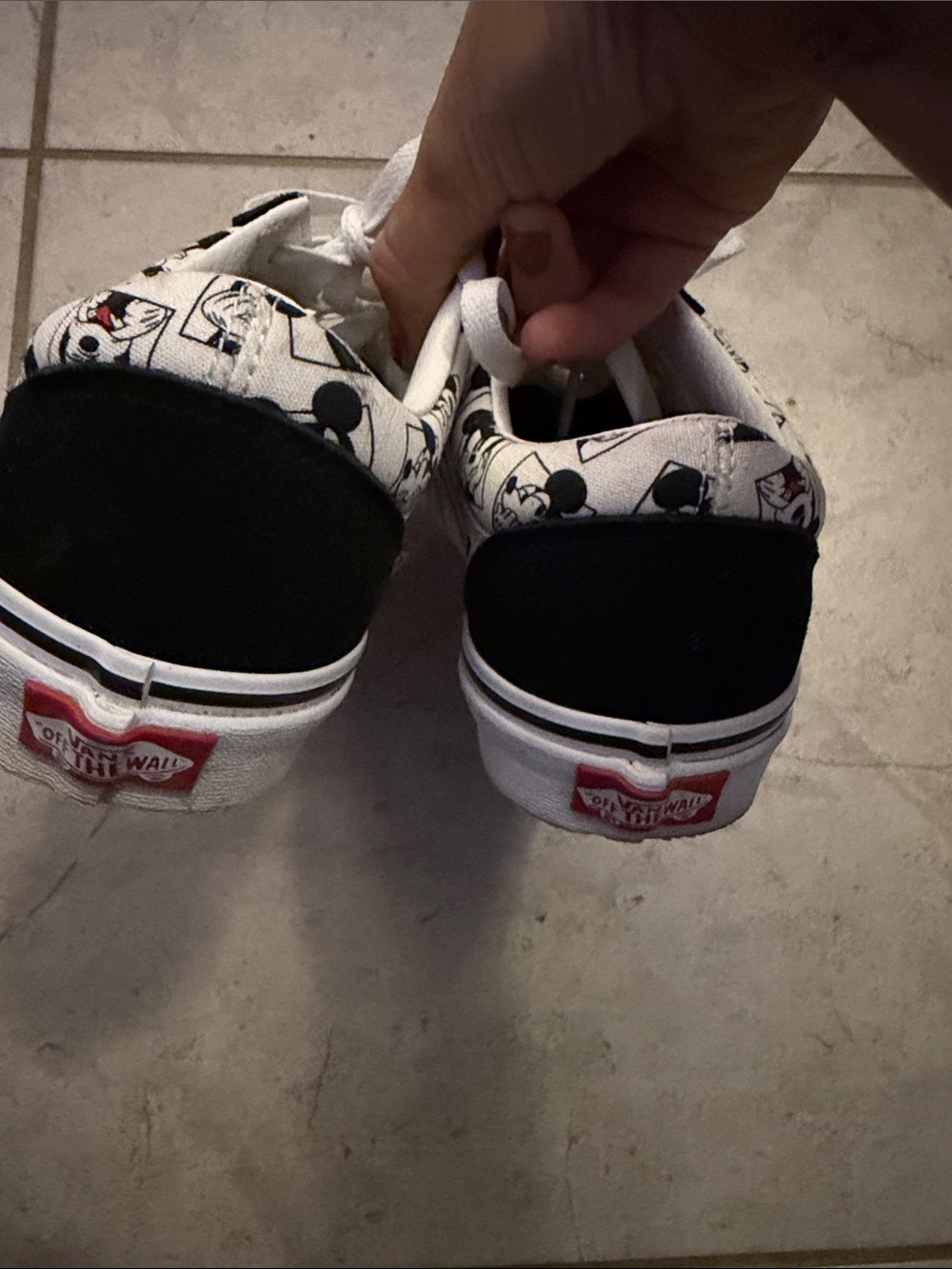 Vans Black & White Mickey Mouse Old Skool Sneakers - Picture 5 of 6